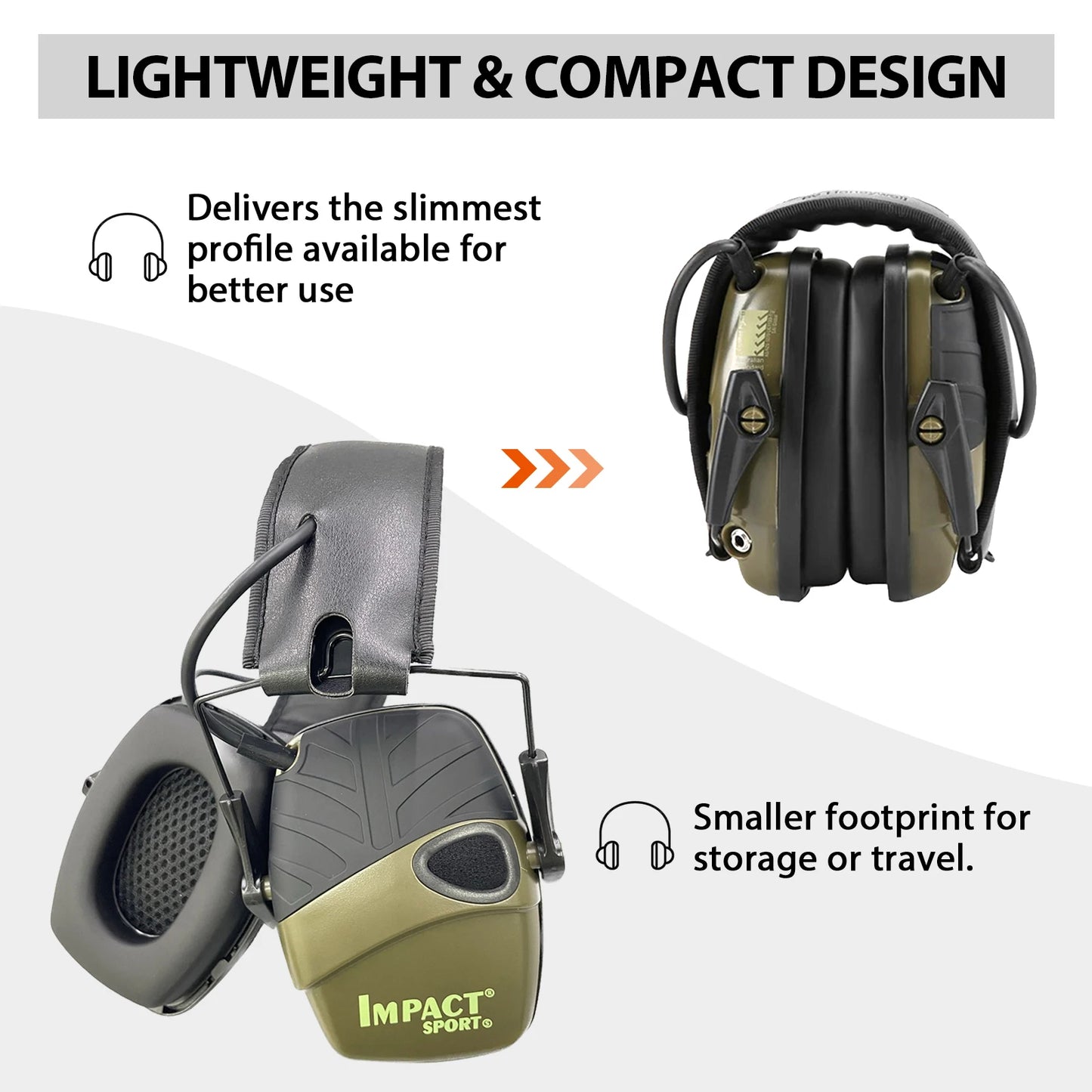 Active Hunting Tactical Earmuff with Case for Shooting Electronic Hearing protection Headset Noise Reduction hunting headphone