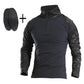 Mens Military Tactical Suit Uniforms Multicam Combat Navy Blue Shirts&Pants Camping Hunting Camouflage Clothing