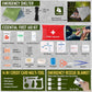 268-Piece Emergency Survival Kit with First Aid, Camping Axe, Headlamp & Crossbody Bag for Outdoor Adventures