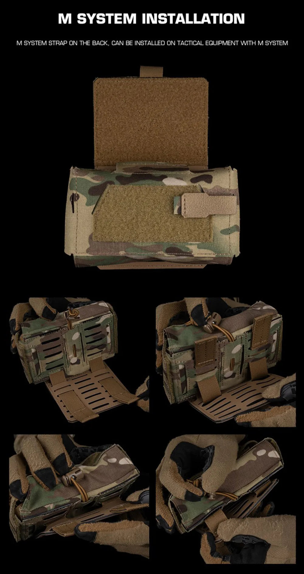 Camo Style MD2 Compact Trauma Kit Tactical IFAK Medical First Aid Pouch Outdoors Hunting Camping Patrol Survival Equipment