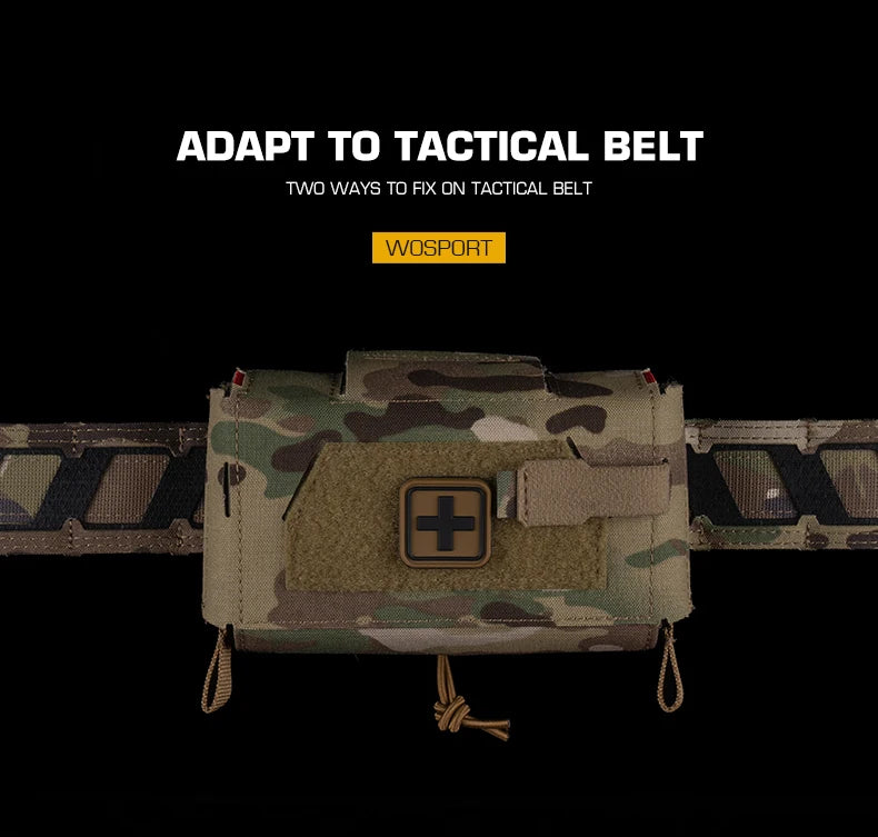 Tactical  MD2 Compact Medical Pouch V3 IFAK First Aid Trauma Kit Outdoors Hunting Camping Patrol Survival Equipment