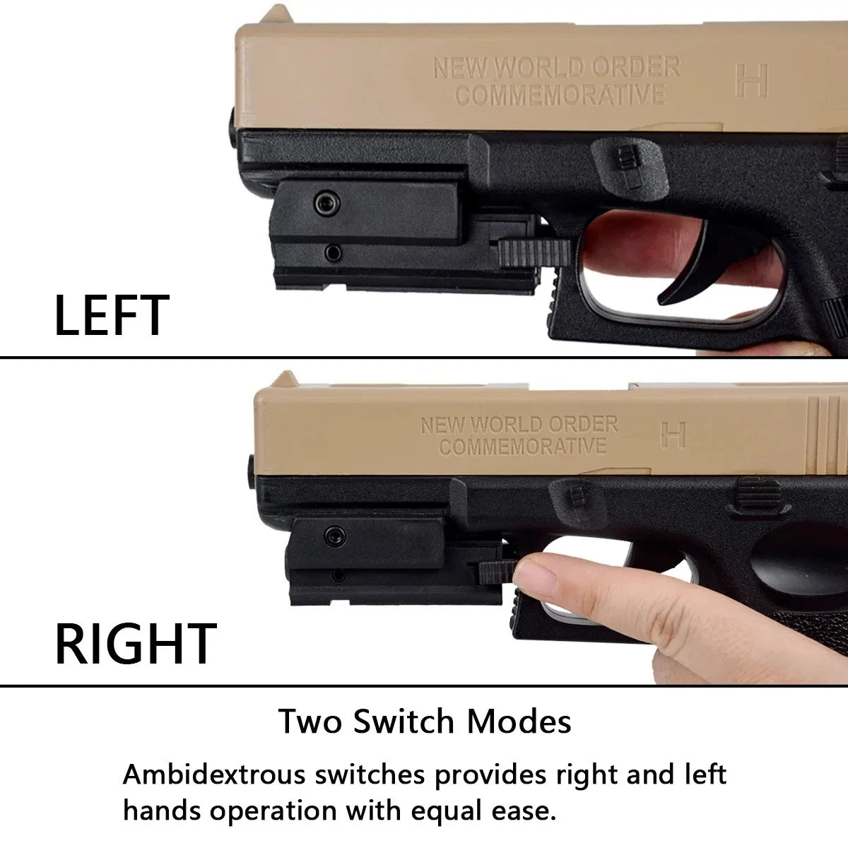 USB Charging Red Green Laser Sight Pointer Airsoft Power Pistol Laser For 11mm 20mm Rail G17 G19 Rechargeable Gun Laser