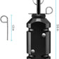 Camp Security Perimeter Trip Wire Alarm, Camping Safety Alarm, Anti-Intruder Early Warning System, Made of 6061 Aluminum