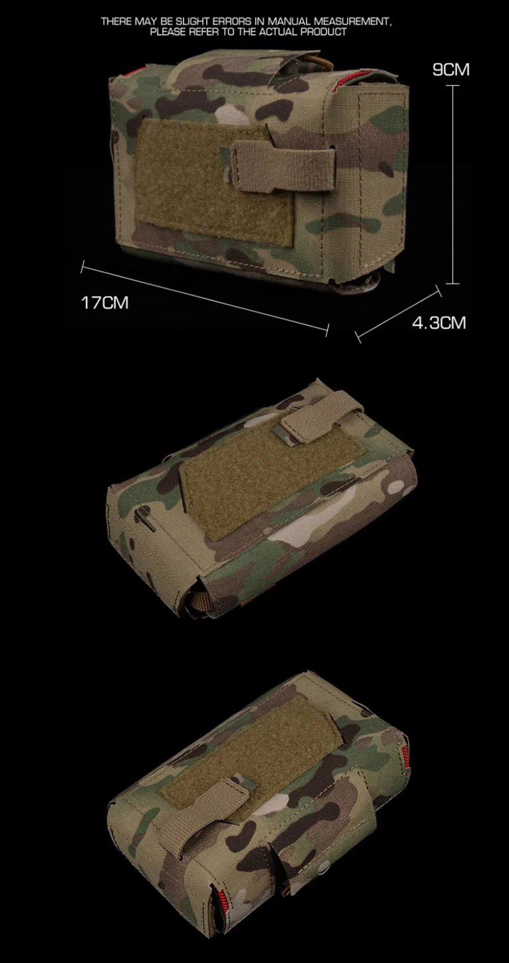 Camo Style MD2 Compact Trauma Kit Tactical IFAK Medical First Aid Pouch Outdoors Hunting Camping Patrol Survival Equipment