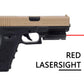 USB Charging Red Green Laser Sight Pointer Airsoft Power Pistol Laser For 11mm 20mm Rail G17 G19 Rechargeable Gun Laser