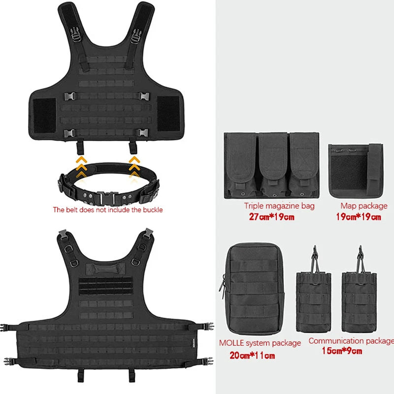 Military tactics Vest Flat Vehicle Swat Fishing and Hunting Equipment Military Army Armored Police Vest CS Painted Bullet Vest