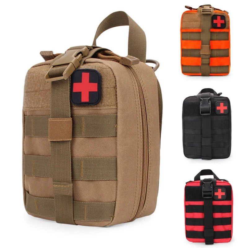 Hot!Tactical Hunting EDC Molle Pouch Outdoor Survival Emergency Medical Kit IFAK Waist Pack Bag First aid kit Hiking Accessories