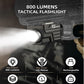 EZshoot Tactical Flashlight 800 Lumens LED Light Compatible with Pistol Picatinny and GL Rails USB Rechargeable Strobe Mode