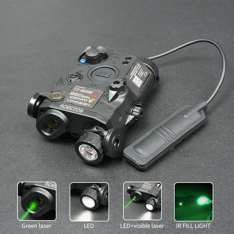 US Warehouse Tactical PEQ15 Green Red laser Airsoft PEQ-15 IR Laser OR  IR Fill Light version Aiming Pointer IR Laser Flashlight