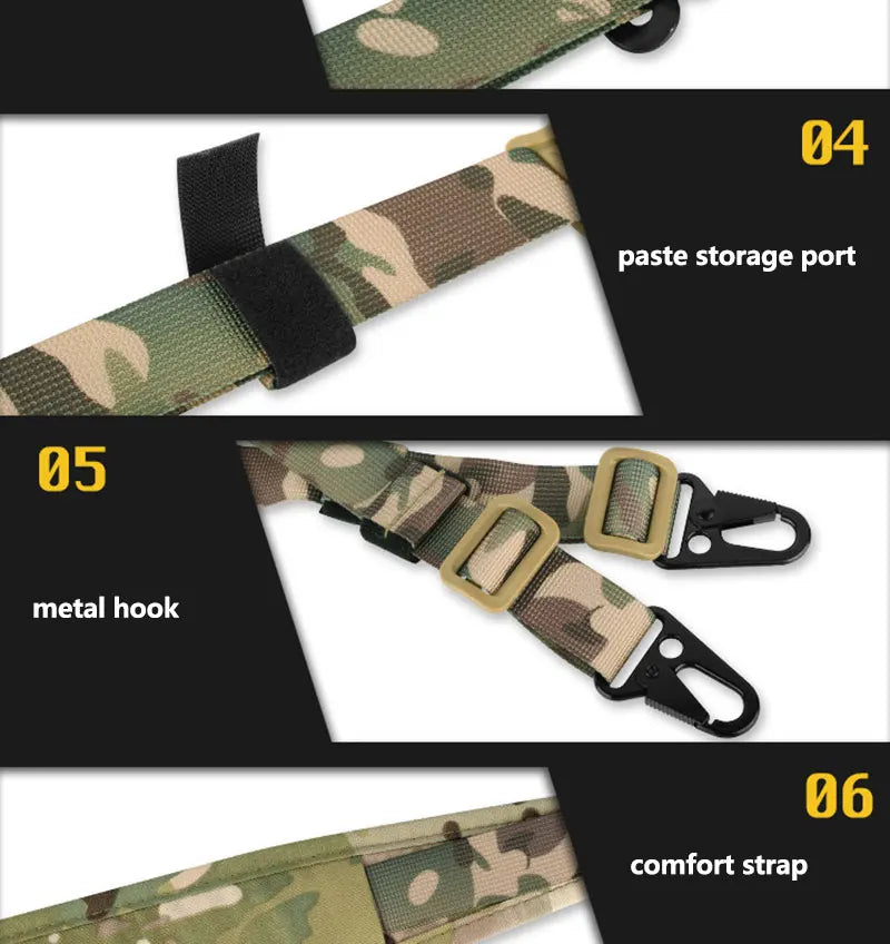 Tactical Rifle Strap 2 Point Sling Shotgun Belt Quick Adjustable Gun Sling Padded Shooting Shoulder Straps Hunting Accessories