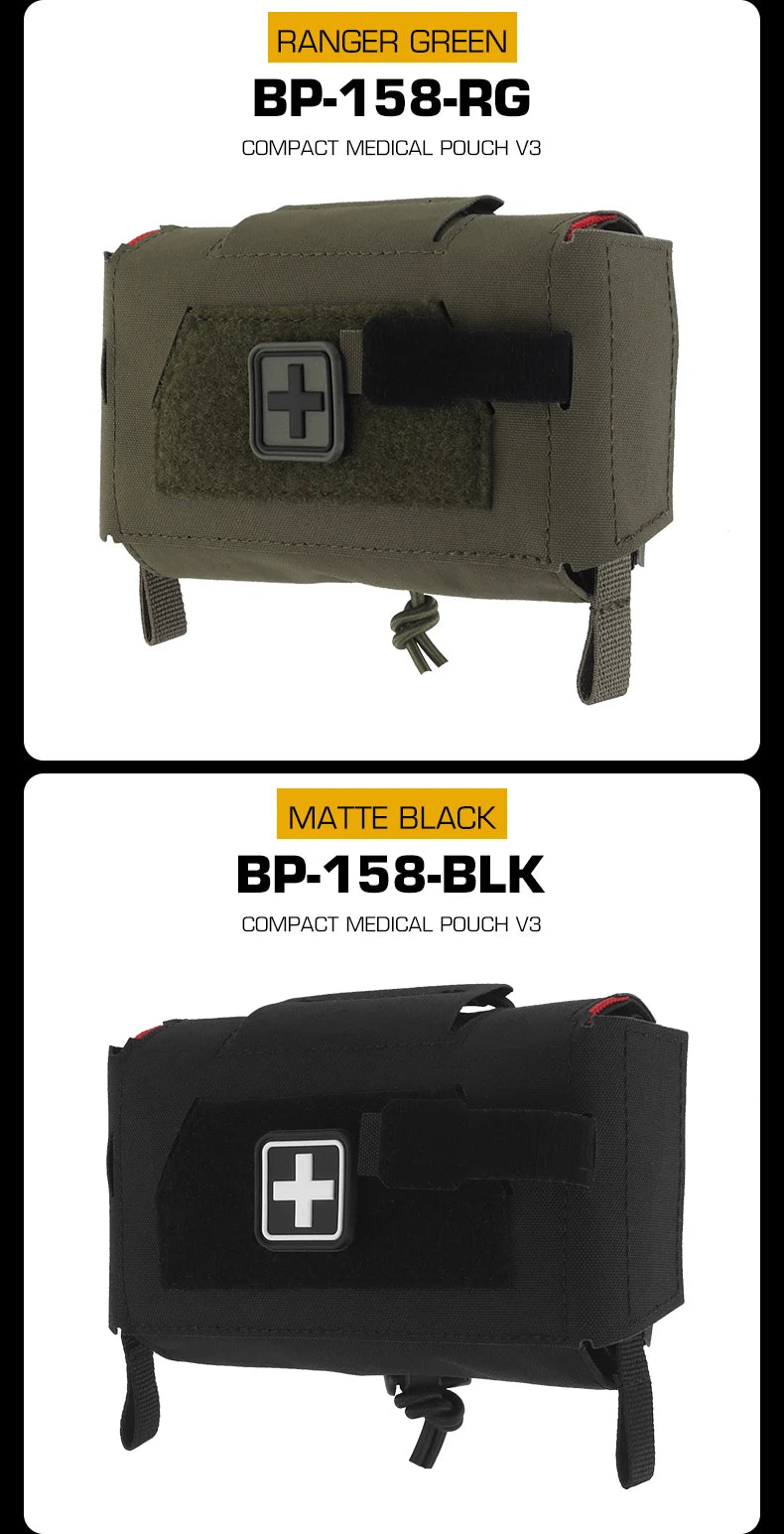 Tactical  MD2 Compact Medical Pouch V3 IFAK First Aid Trauma Kit Outdoors Hunting Camping Patrol Survival Equipment