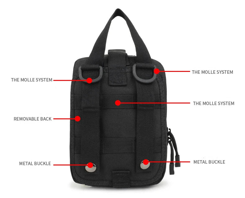 Hot!Tactical Hunting EDC Molle Pouch Outdoor Survival Emergency Medical Kit IFAK Waist Pack Bag First aid kit Hiking Accessories