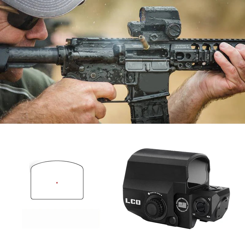 Tactical LCO Red Dot Holographic Reflex Sight Fit All 20mm Rail Mount Outdoor Hunting Scope Rifle Collimator Sights