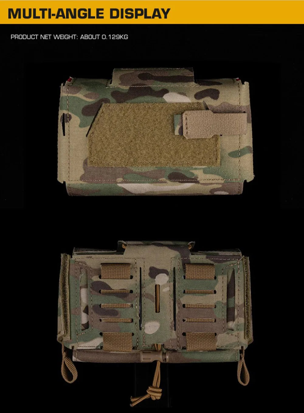 Camo Style MD2 Compact Trauma Kit Tactical IFAK Medical First Aid Pouch Outdoors Hunting Camping Patrol Survival Equipment