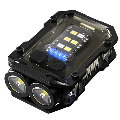 Outdoor EDC Portable Mini Light Camping Hiking Safety Flashing Light Strobe Light For Molle System  25mm Backpack Strap