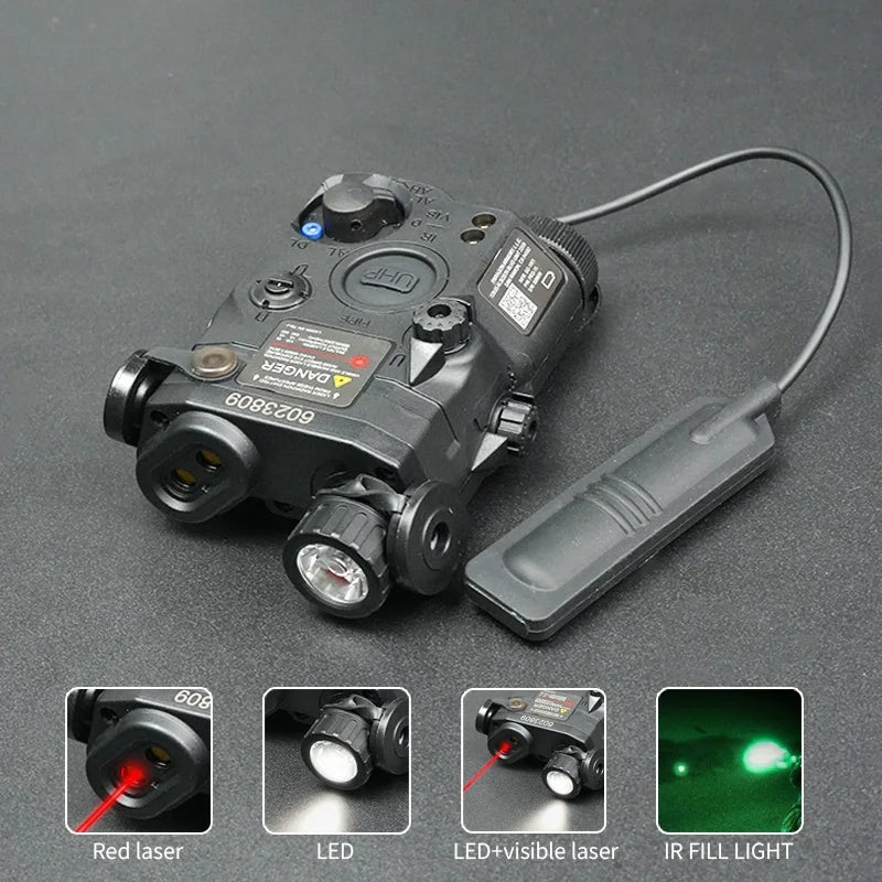 US Warehouse Tactical PEQ15 Green Red laser Airsoft PEQ-15 IR Laser OR  IR Fill Light version Aiming Pointer IR Laser Flashlight