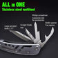 Multi-Tool Pocket Knife Pliers Folding Mini Portable Outdoor Tactical Survival Rescue Repair Tool for Camping Hiking Emergency