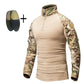 Mens Military Tactical Suit Uniforms Multicam Combat Navy Blue Shirts&Pants Camping Hunting Camouflage Clothing