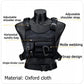 Outdoor Tactical Vest Multi-Functional Waterproof Wear-resistant Backpack Men's Tactical Chest Bag for Hunting Fishing Camping