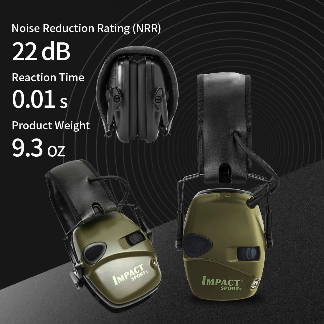 Active Hunting Tactical Earmuff with Case for Shooting Electronic Hearing protection Headset Noise Reduction hunting headphone