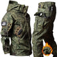 （Not A Set） RU Camo Waterproof and Warm Men's Winter Soft Shell Special Tactical Hooded Jacket Multi Pocket Tactical Pants