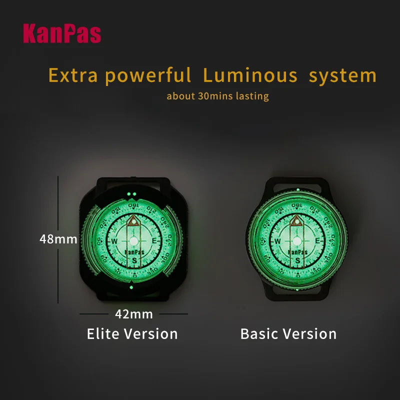 WristBand sighting compass, water proof, Light weight outdoors trekking ,hunting, hiking / with extra powerful luminous compass