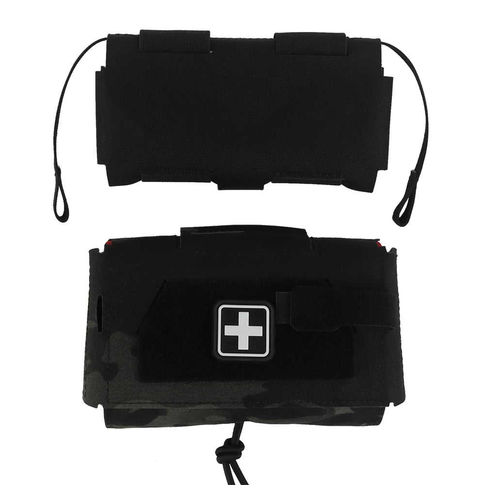 Camo Style MD2 Compact Trauma Kit Tactical IFAK Medical First Aid Pouch Outdoors Hunting Camping Patrol Survival Equipment