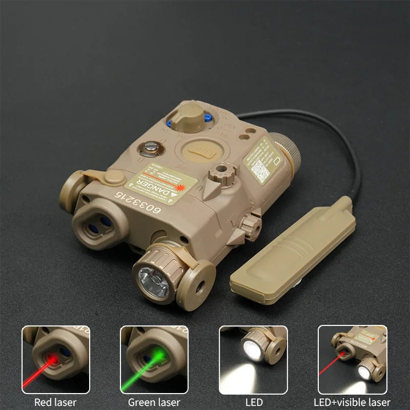 US Warehouse Tactical PEQ15 Green Red laser Airsoft PEQ-15 IR Laser OR  IR Fill Light version Aiming Pointer IR Laser Flashlight