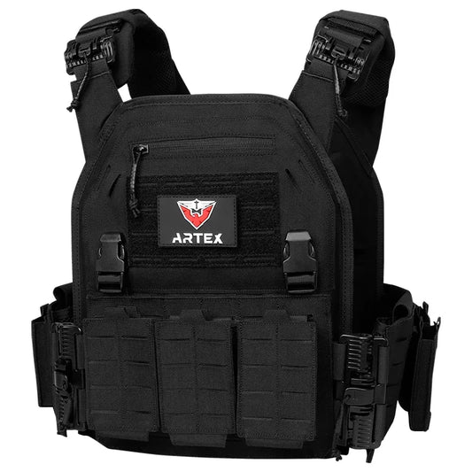 Artex New combat vest 6094 quick detachable light laser cut tactical vest black gear to carry airsoft carrier combat equipment