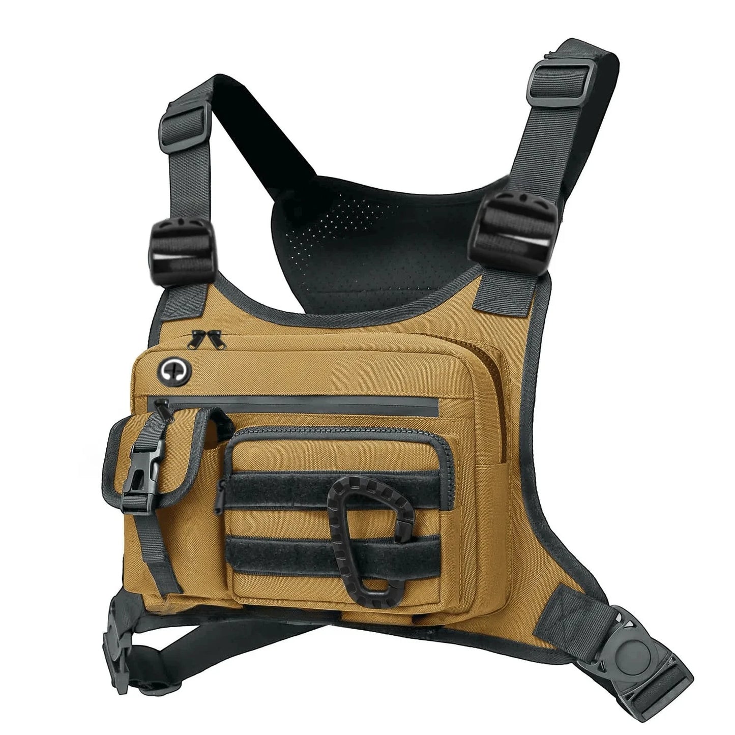 Outdoor Tactical Vest Multi-Functional Waterproof Wear-resistant Backpack Men's Tactical Chest Bag for Hunting Fishing Camping