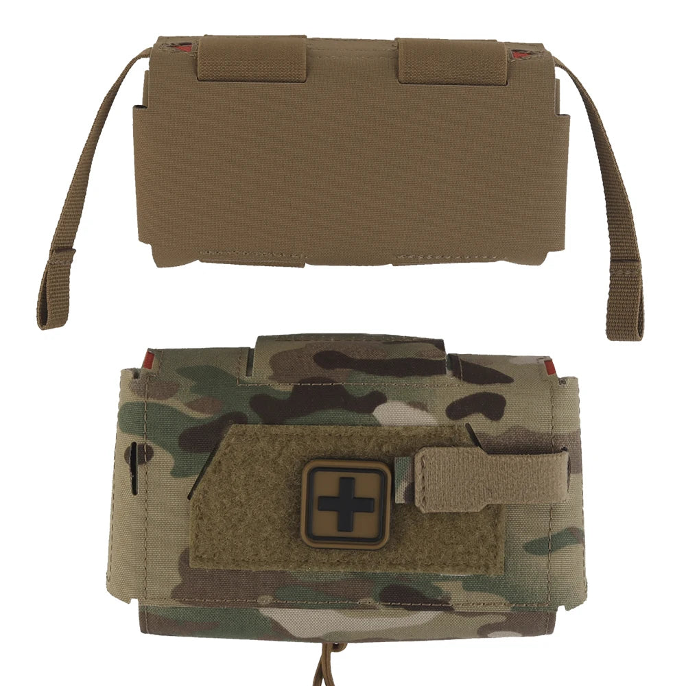 Camo Style MD2 Compact Trauma Kit Tactical IFAK Medical First Aid Pouch Outdoors Hunting Camping Patrol Survival Equipment