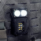 Multifunctional Ajustable Angle LED Flashlight Outdoors Tactical Portable Work Light Magnet USB Molle Backpack Camping Light