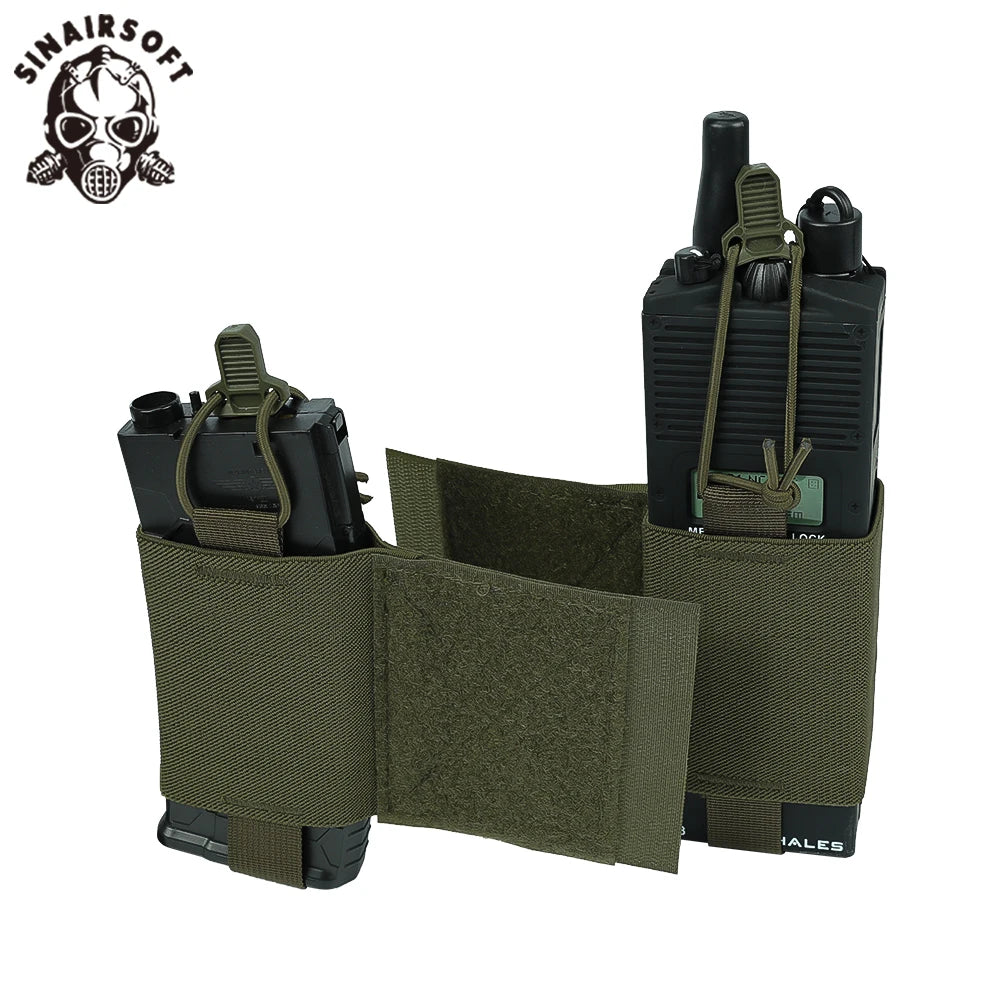 Tactical Vest Wingman V2 Ferro Style Elastic Radios Holder Bag Magazine Pouch FCPC V5 Airsoft Hunting Equipment Radio Side Pack