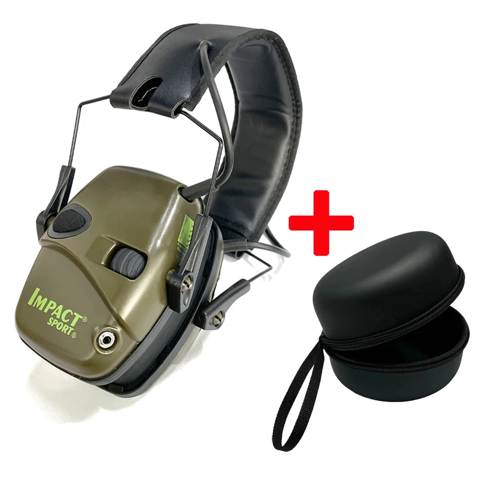 Active Hunting Tactical Earmuff with Case for Shooting Electronic Hearing protection Headset Noise Reduction hunting headphone