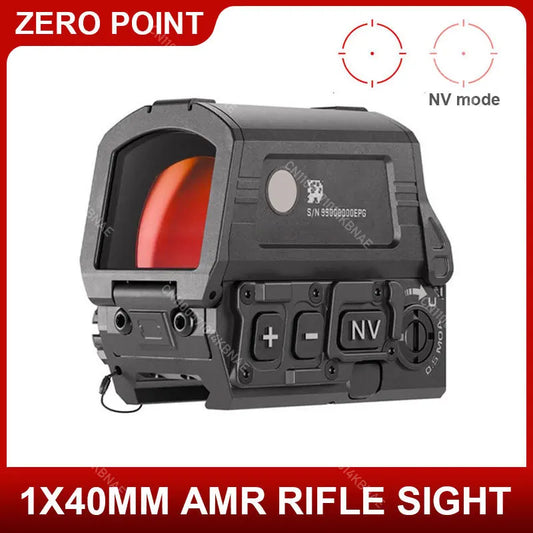 R-8T Red Dot Holographic Circle Reticle Sight Optical Reflex 3MOA&32MOA Seismic Resistant Rifle Scope with Night Vision Function