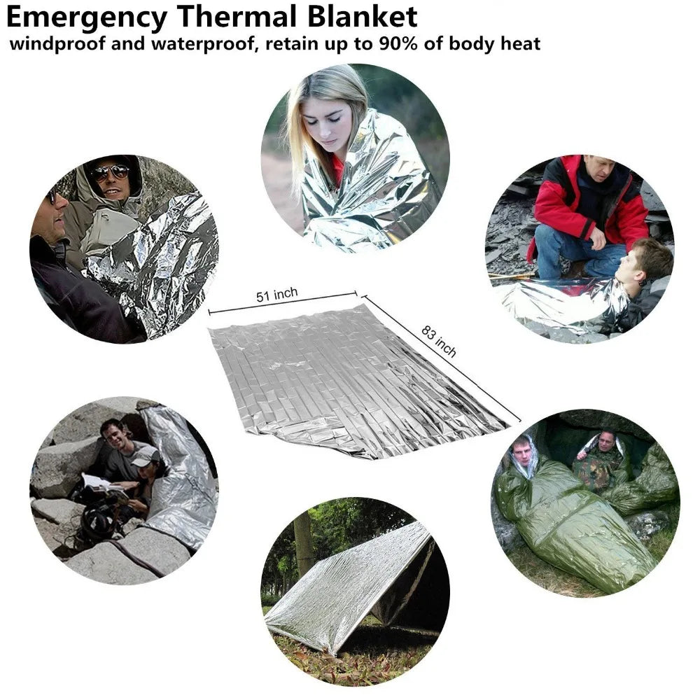 Car Survival First Aid Kit With window breaker Portable Outdoor Emergency  Survival Kit Gear Camping Hiking Equipment