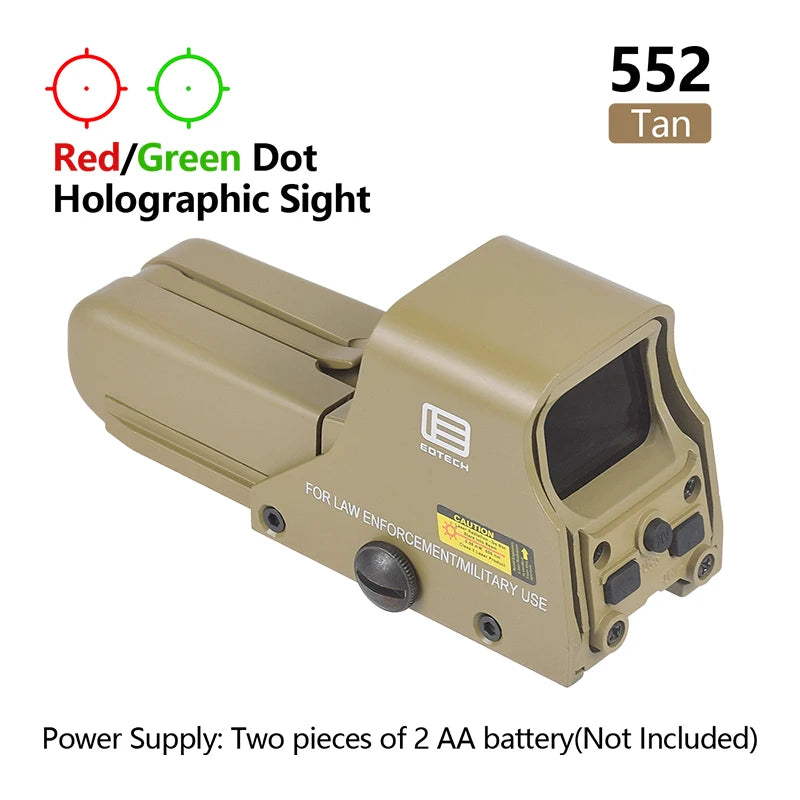 Eotech Holographic Sight Collimator G43/G33/G45 558 551 552 Red Dot Sight Optics Riser Mount 3X 5X Magnifier Airsoft 20mm Rail