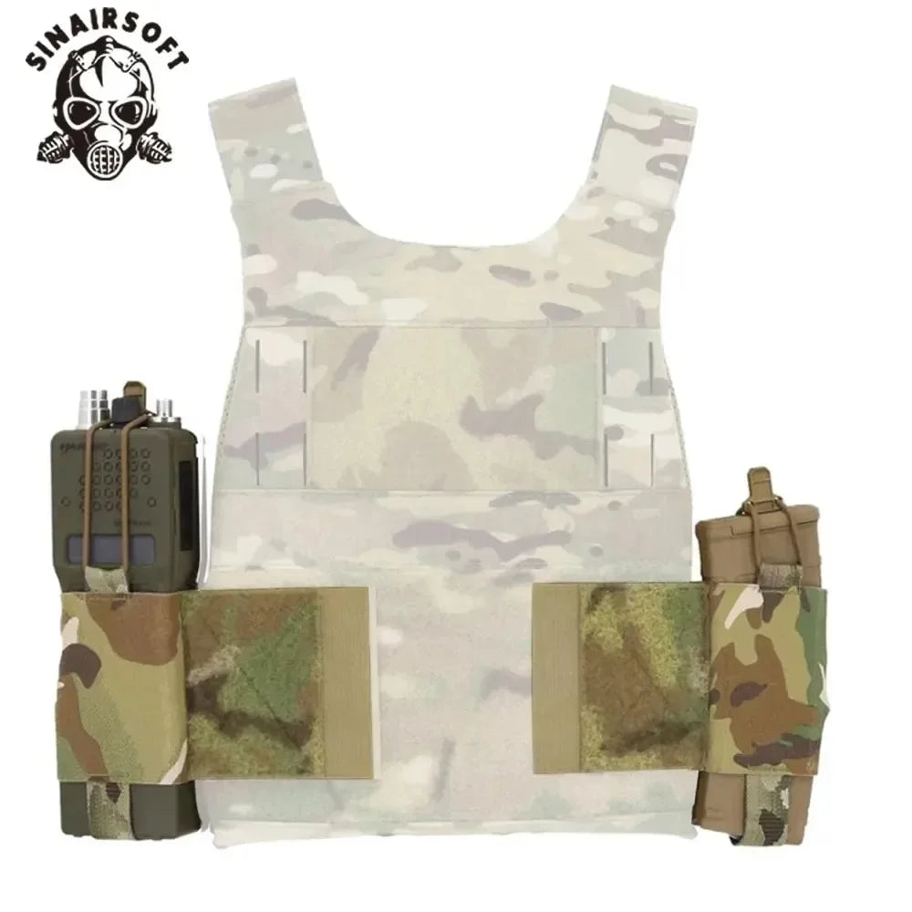 Tactical Vest Wingman V2 Ferro Style Elastic Radios Holder Bag Magazine Pouch FCPC V5 Airsoft Hunting Equipment Radio Side Pack