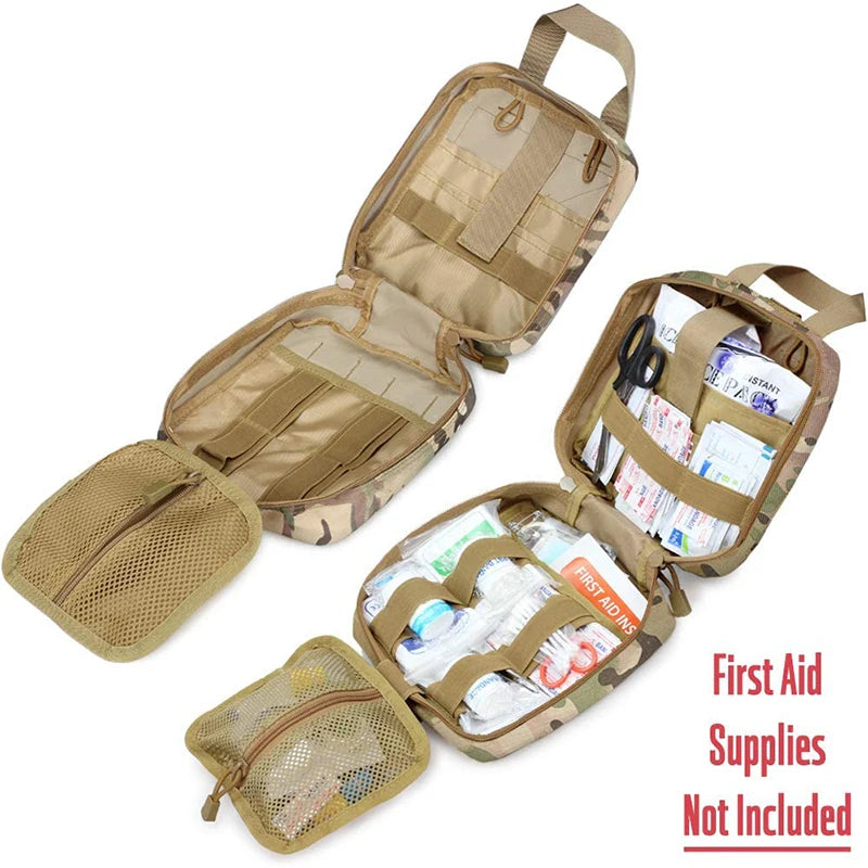Hot!Tactical Hunting EDC Molle Pouch Outdoor Survival Emergency Medical Kit IFAK Waist Pack Bag First aid kit Hiking Accessories